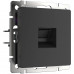 Основное фото Розетка Werkel Ethernet RJ-45 черный матовый W1181008 4690389156946: Купить в Интернет магазин освещения GCSVET.RU