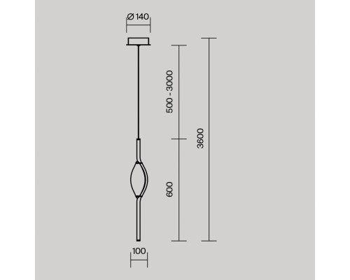 Дополнительное фото Светильник подвесной Maytoni Foresight MOD347PL-L8BS3K: Купить в Интернет магазин освещения GCSVET.RU