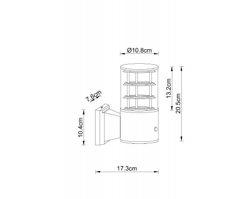 Дополнительное фото Светильник настенный для улицы Arte Lamp Tokyo A5316AL-1BK: Купить в Интернет магазин освещения GCSVET.RU
