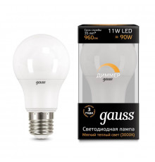 Светодиодная лампа для диммера Gauss E27 11W 3000K матовая 102502111-D