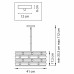 Дополнительное фото Люстра подвесная Lightstar Amerigo 746048: Купить в Интернет магазин освещения GCSVET.RU