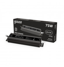 Блок питания Gauss 75Вт DC24 IP66 202022075