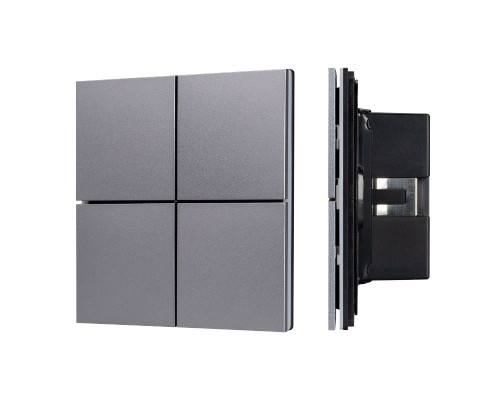 Основное фото Кнопочная панель Arlight KNX-304-23-IN Grey BUS, Frameless 038366: Купить в Интернет магазин освещения GCSVET.RU