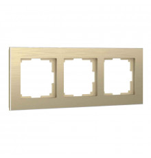 Рамка Werkel Aluminium на 3 поста шампань алюминий W0021711 4690389158155