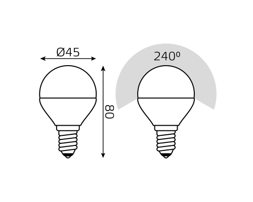 Дополнительное фото Светодиодная лампочка Gauss Basic 10531252T: Купить в Интернет магазин освещения GCSVET.RU