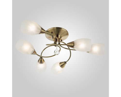 Основное фото Люстра потолочная Eurosvet 2275/6 античная бронза: Купить в Интернет магазин освещения GCSVET.RU