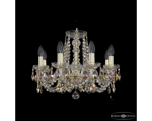 Основное фото Люстра подвесная Bohemia Ivele Crystal 1402/8/160 G R801: Купить в Интернет магазин освещения GCSVET.RU