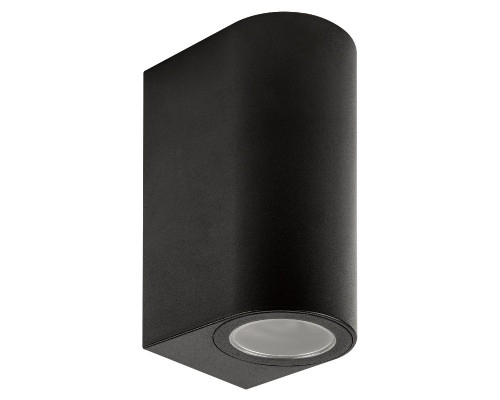 Основное фото Уличный настенный светильник Uniel UUL-P52A 2х6W/GU10 IP65 BLACK UL-00010511: Купить в Интернет магазин освещения GCSVET.RU