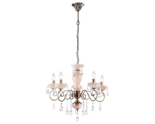 Основное фото Люстра подвесная Arte Lamp Onyx Red A9591LM-5AB: Купить в Интернет магазин освещения GCSVET.RU