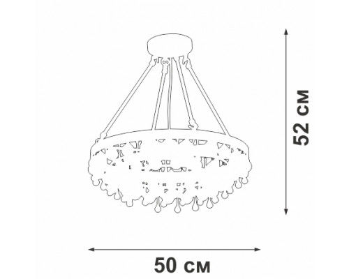 Дополнительное фото Люстра подвесная Vitaluce V5352-8/4S: Купить в Интернет магазин освещения GCSVET.RU