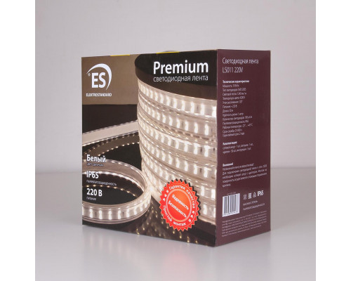 Дополнительное фото Светодиодная влагозащищенная лента Elektrostandard 18W/m 180LED/m 2835SMD белый 50M 4690389125478: Купить в Интернет магазин освещения GCSVET.RU
