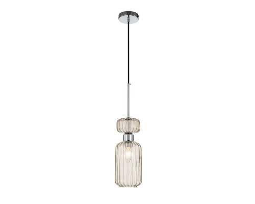 Основное фото Светильник подвесной Escada Gloss 1141/1S Chrome/Beige: Купить в Интернет магазин освещения GCSVET.RU