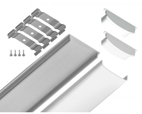 Дополнительное фото Алюминиевый накладной профиль Ambrella Light Alum Profile GP1600AL: Купить в Интернет магазин освещения GCSVET.RU