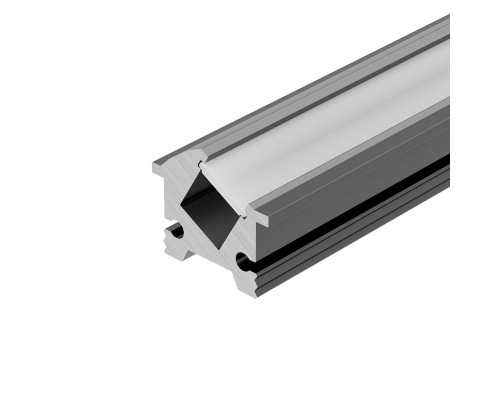 Основное фото Профиль Arlight SL-BEVEL-H12-F13-2000 ANOD IRON GREY 045329: Купить в Интернет магазин освещения GCSVET.RU