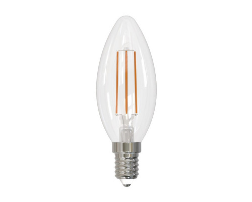 Основное фото Филаментная лампа светодиодная Volpe E14 5W 3000K прозрачная LED-C35-5W/3000K/E14/CL/SLF UL-00008324: Купить в Интернет магазин освещения GCSVET.RU