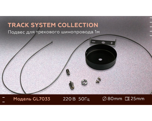 Дополнительное фото Подвес для трекового шинопровода Ambrella Light Track System GL7033: Купить в Интернет магазин освещения GCSVET.RU