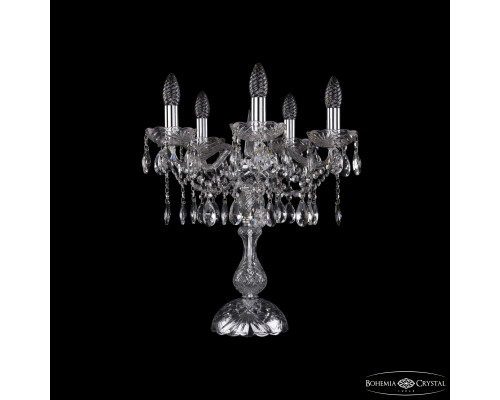 Основное фото Лампа настольная Bohemia Ivele Crystal 1413L/5/141-47 Ni: Купить в Интернет магазин освещения GCSVET.RU