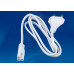 Дополнительное фото Провод для монохромной светодиодной ленты Neon (UL-00005799) Uniel UCX-SP4/N22 White 1 Sticker: Купить в Интернет магазин освещения GCSVET.RU