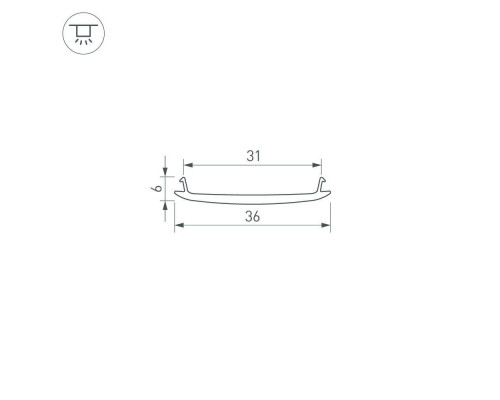 Дополнительное фото Экран Arlight STRETCH-S-35-CEIL-CENTER-100m (GAMMA35) 045380: Купить в Интернет магазин освещения GCSVET.RU