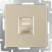Дополнительное фото Розетка Werkel Ethernet RJ-45 шампань W1181011 4690389157479: Купить в Интернет магазин освещения GCSVET.RU