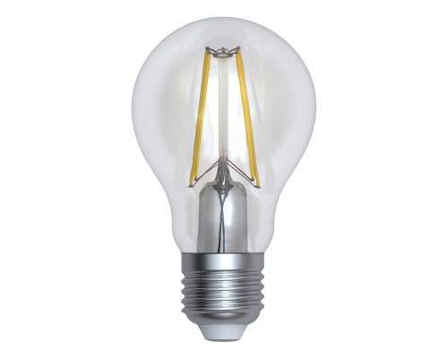Основное фото Филаментная лампа светодиодная (UL-00004866) Uniel E27 12W 3000K прозрачная LED-A60-12W/3000K/E27/CL PLS02WH: Купить в Интернет магазин освещения GCSVET.RU