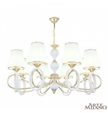Люстра подвесная Arte Milano Florentia-2387 302387/8 Wh/Gd