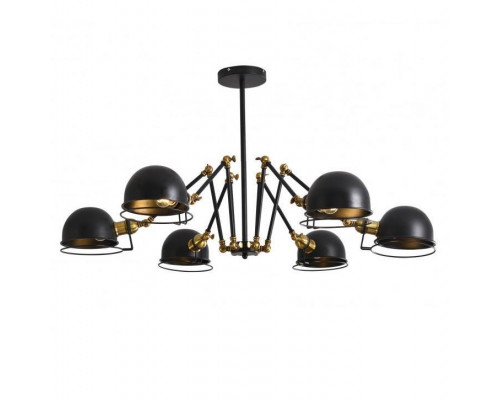 Основное фото Подвесная люстра Lumina Deco Valmonti LDP D015-6 BK: Купить в Интернет магазин освещения GCSVET.RU