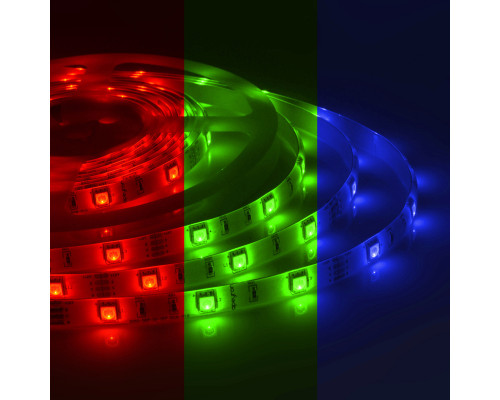 Основное фото Комплект светодиодной ленты Apeyron 12В 7.2Вт/м smd 5050 30 д/м IP65 5м RGB (блок, коннектор, контроллер)  10-03: Купить в Интернет магазин освещения GCSVET.RU