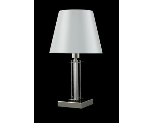 Дополнительное фото Лампа настольная Crystal Lux Nicolas NICOLAS LG1 NICKEL/WHITE: Купить в Интернет магазин освещения GCSVET.RU