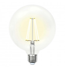Филаментная лампа светодиодная (UL-00004861) Uniel E27 15W 4000K прозрачная LED-G125-15W/4000K/E27/CL PLS02WH