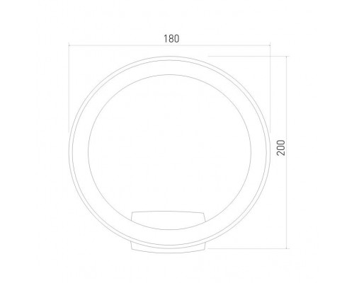 Дополнительное фото Уличный настенный светильник Elektrostandard Ring 4690389175978: Купить в Интернет магазин освещения GCSVET.RU