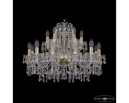 Основное фото Люстра подвесная Bohemia Ivele Crystal 1403/12+6/240 G: Купить в Интернет магазин освещения GCSVET.RU