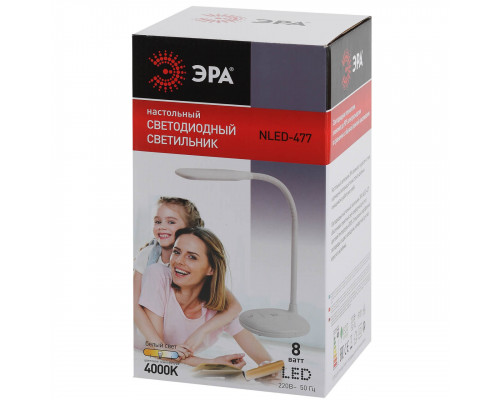 Дополнительное фото Лампа настольная ЭРА NLED-477-8W-BK Б0041083: Купить в Интернет магазин освещения GCSVET.RU