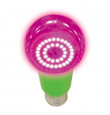 Фитолампа для растений (UL-00004582) Uniel E27 15W прозрачная LED-A60-15W/SPSB/E27/CL PLP30GR