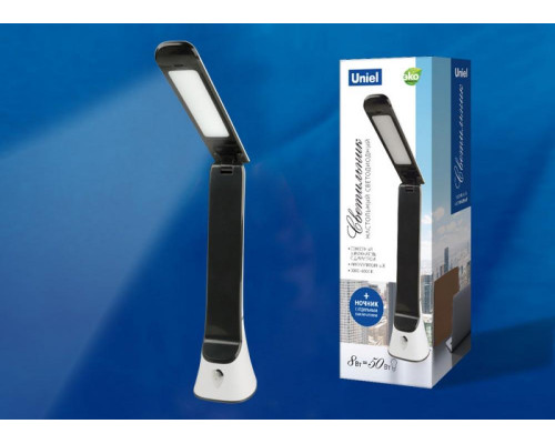 Дополнительное фото Лампа настольная Uniel (UL-00006474) TLD-564 White-Black/LED/500Lm/3000-6000K/Dimmer/NightLight: Купить в Интернет магазин освещения GCSVET.RU