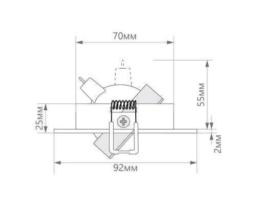 Дополнительное фото Светильник встраиваемый LED Feron DL2811 32644: Купить в Интернет магазин освещения GCSVET.RU