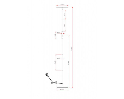 Дополнительное фото Напольный светильник ARTE Lamp A1822PN-1BK: Купить в Интернет магазин освещения GCSVET.RU