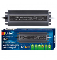 Сетевой адаптер Uniel 12V 60W IP67 5A UET-VAF-060A67 12V IP67 UL-00007575