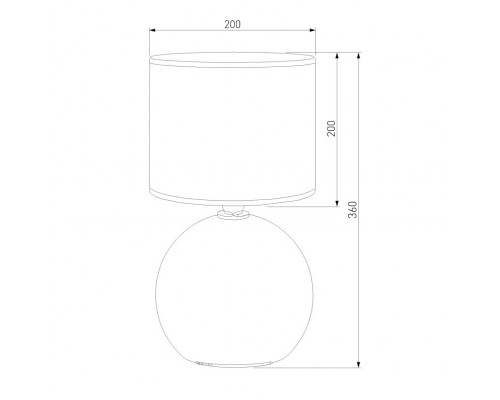Дополнительное фото Лампа настольная TK Lighting 5068 Palla: Купить в Интернет магазин освещения GCSVET.RU