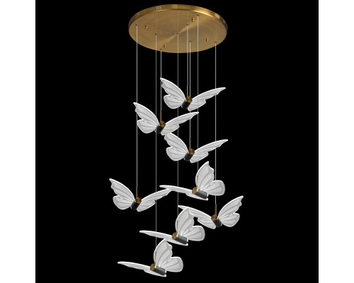 Основное фото Люстра подвесная Natali Kovaltseva Butterflies LED LAMPS 81364 GOLD: Купить в Интернет магазин освещения GCSVET.RU