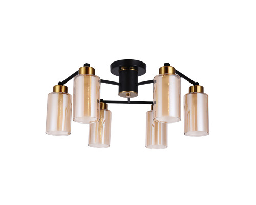 Основное фото Люстра потолочная Arte Lamp Leo A7027PL-6BK: Купить в Интернет магазин освещения GCSVET.RU