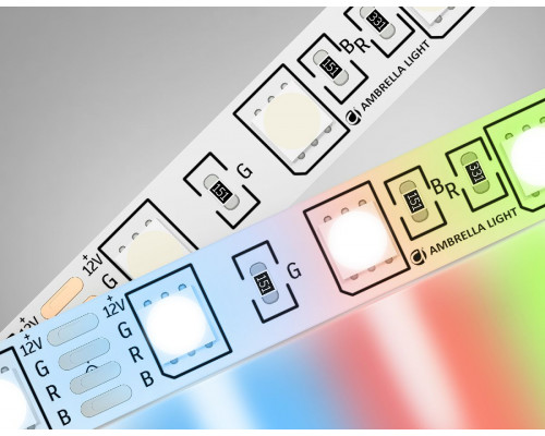 Основное фото Лента светодиодная Ambrella Light LED Strip 12В 5050 14,4Вт/м RGB 5м IP20 GS2202: Купить в Интернет магазин освещения GCSVET.RU