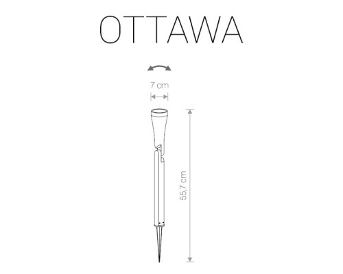 Дополнительное фото Светильник ландшафтный Nowodvorski Ottawa 9561: Купить в Интернет магазин освещения GCSVET.RU