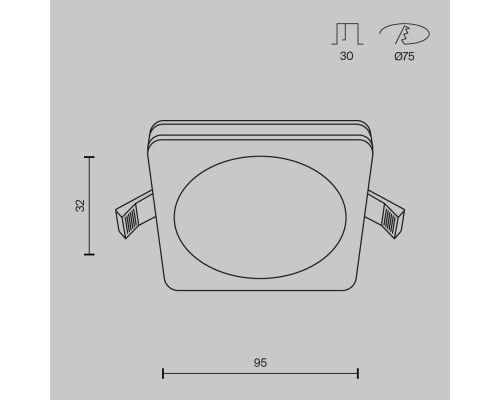 Дополнительное фото Светильник встраиваемый LED Maytoni Phanton DL303-L12W: Купить в Интернет магазин освещения GCSVET.RU