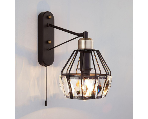 Основное фото Настенный светильник Eurosvet Lord 70075/1 черный: Купить в Интернет магазин освещения GCSVET.RU