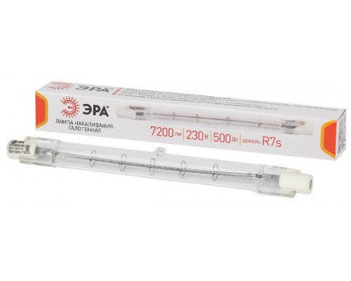 Основное фото Лампочка тип галогенновая Эра R7S 500W 3000K J118-500W-R7s-230V Б0048495: Купить в Интернет магазин освещения GCSVET.RU