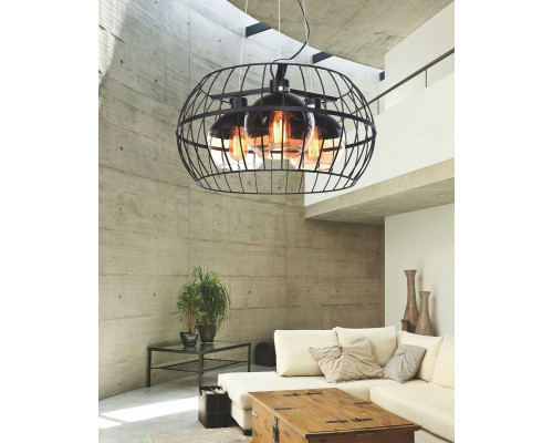 Дополнительное фото Люстра подвесная Lumina Deco Optis LDP 11765-3 BK: Купить в Интернет магазин освещения GCSVET.RU