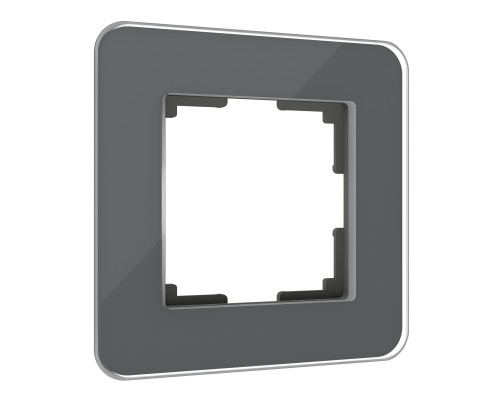 Основное фото Рамка из стекла на 1 пост Werkel Elite графит 4690389180675 W0012440: Купить в Интернет магазин освещения GCSVET.RU