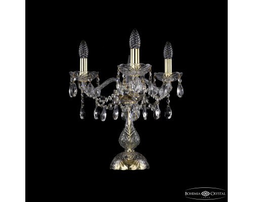 Основное фото Лампа настольная Bohemia Ivele Crystal 1413L/3/141-39 G: Купить в Интернет магазин освещения GCSVET.RU