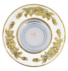 Светильник встраиваемый Fametto Arno DLS-A105 GU5.3 Chrome/White+Gold